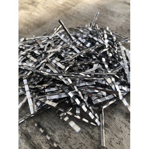 Фибра стальная анкерная 0.5х65 мм для армирования