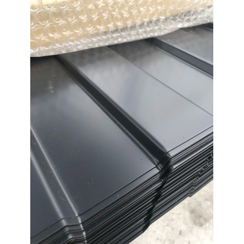 Профнастил С8 окрашенный 0,45х1150х2000 RAL 7024 серый графит