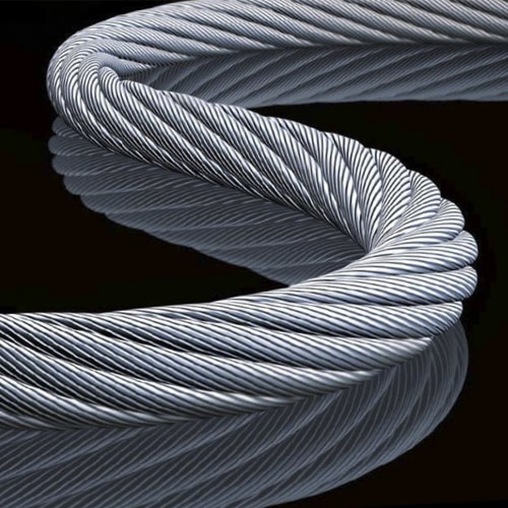 Steel wire rope. Канат для скиповых подъемников. Канат стальной 6,2 мм.